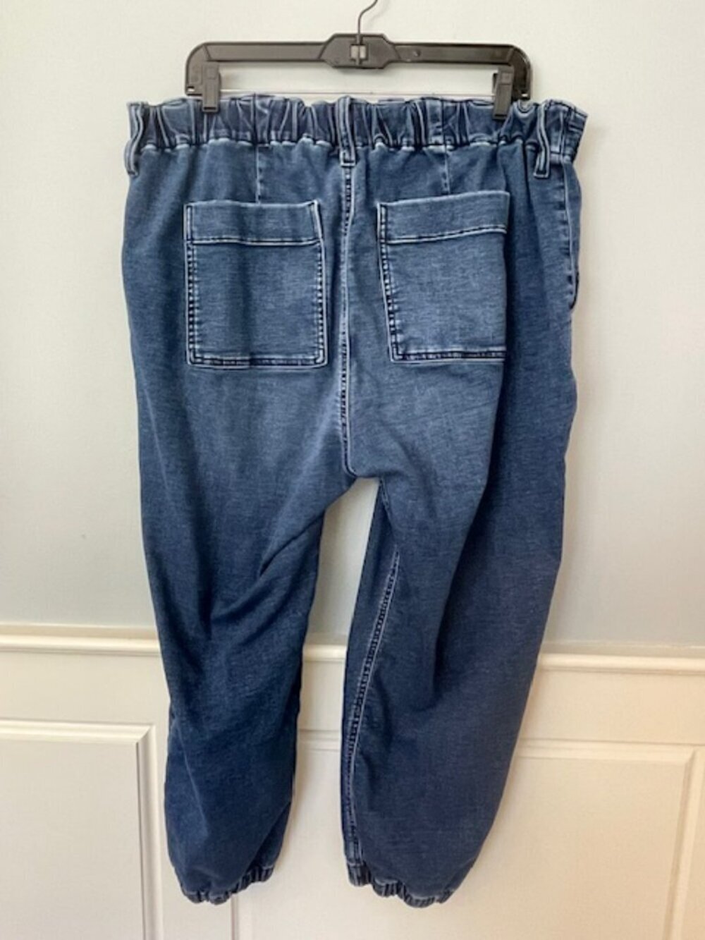 J. Crew Factory Denim Utility Jogger SweatPant Jeans in Signature Stretch 34 Pet - Picture 5 of 10